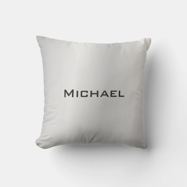 Almofada Cinza Prata Azul Tendente Moderna Profissional (Frente)