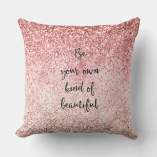 Almofada Cinza Rosa Girly Glitzy Glam Glitzy Belo