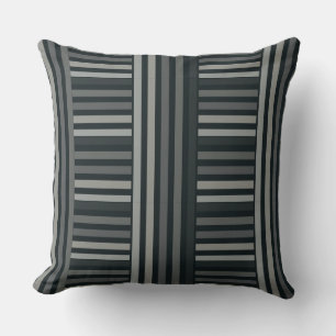 Almofada Cinza, Travesseiro decorativo, , Preto-riscado