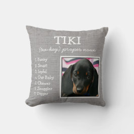 Almofada Cinzas de animais de companhia personalizadas Line