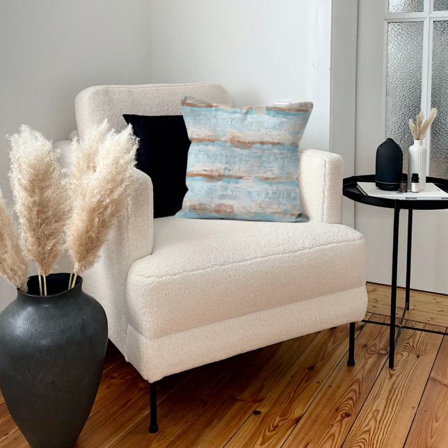 Almofada Cinzas De Cor Marrom, Castanho, Azul Claro, Esbran (Criador carregado)