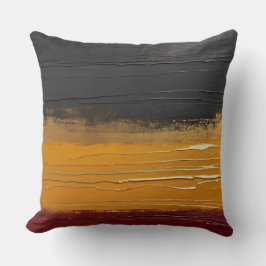 Almofada cinzas de ouro e gradientes de marsala