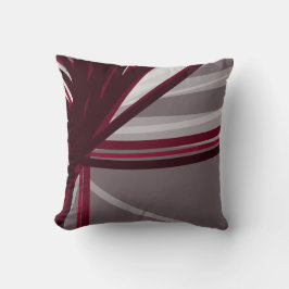 Almofada Cinzas e fitas de Abstrato moderna para borda