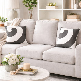 Almofada Cinzas lindíssimas e rochedos brancos