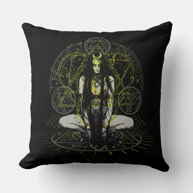 Almofada Círculos da mágica do Enchantress do pelotão | do (Frente)