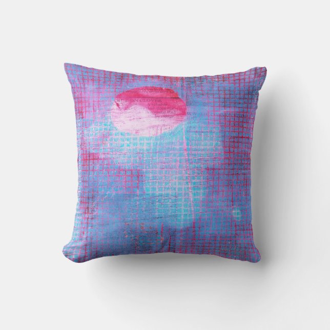 Almofada Círculos de Abstrato de Arte de Fechador de Crimes (Frente)