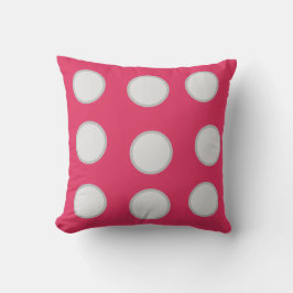 Almofada Círculos de Cinza Engraçados