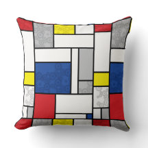 Círculos Retro Mondrian Minimalista Arte Moda De S