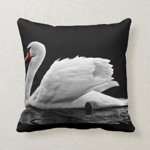 Almofada Cisne branca no lago