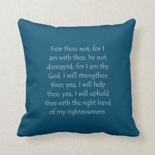 Almofada Citação das Escrituras Isaiah 41 10