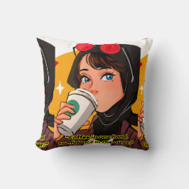 Almofada citação de café da senhora