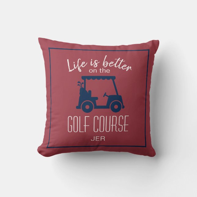Almofada Citação de Campo de Golfe de Carrinho de Golfe Fof (Frente)