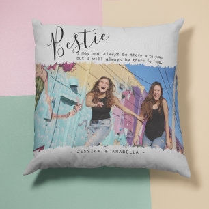 Almofada Citação de Melhor Amiga Foto Personalizada BFF Mod