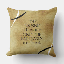 Almofada Citação de Viagens e Caminhos Inspiradores