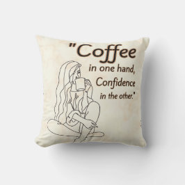 Almofada citação do café
