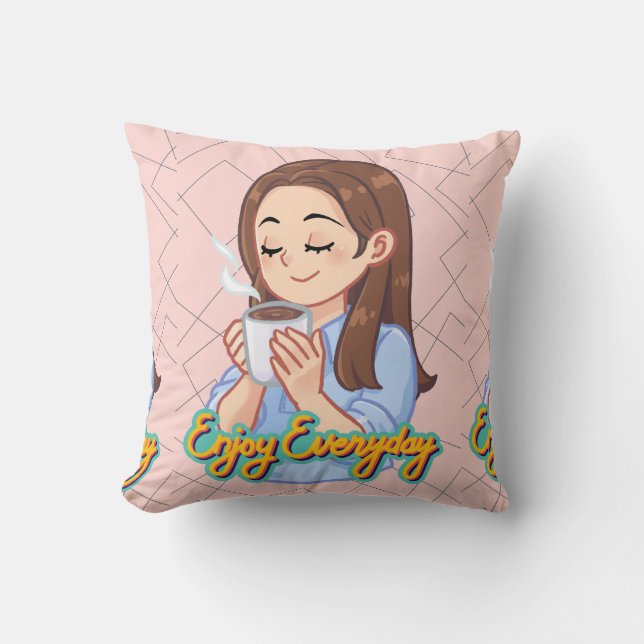 Almofada citação do café (Frente)