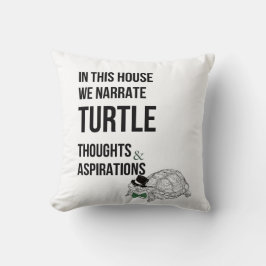 Almofada Citação dos amantes da engraçada TURTLE
