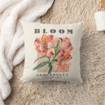 Citação floral de verão de coral personalizada