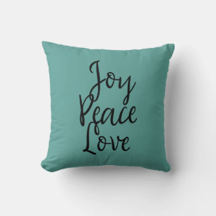Almofada Citação Inspiradora Alegria Paz Amor