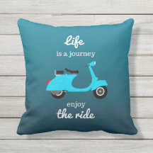 Citação Inspiradora de Vida Azul Ombre