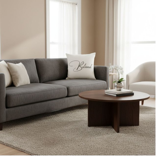 Almofada Citação motivacional de tipografia elegante (Criador carregado)