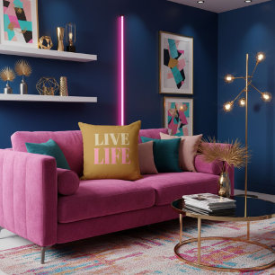 Almofada Citação motivacional que encoraja a positividade