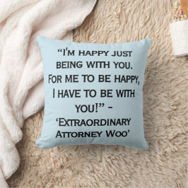 Almofada Citações do Drama Coreano Extraordinary Attorney W