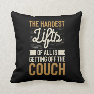 Almofada Citações do halterofilismo do exercício do Gym 