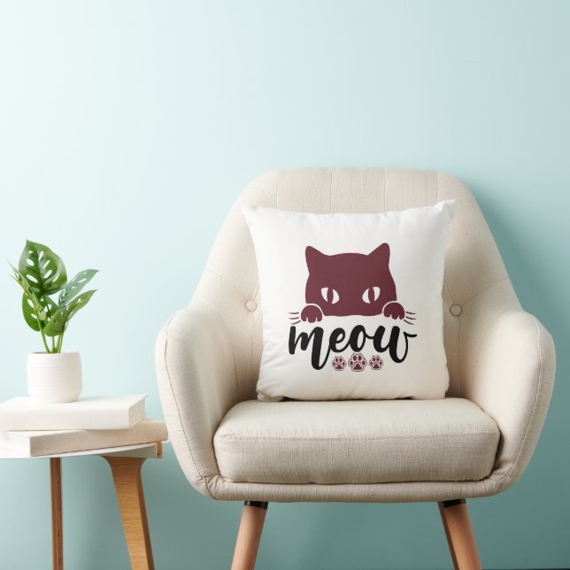 Almofada Citações Engraçadas de Gatos (Cadeira)