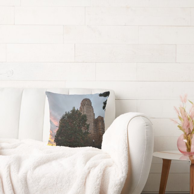 Almofada City Hall and Sunset (Sofá)