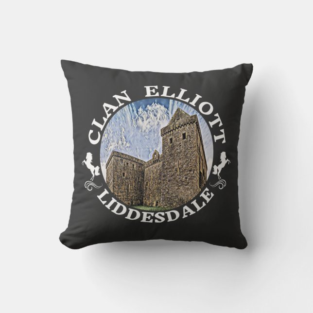 Almofada Clan Elliott, Hermitage Castle, Liddesdale, Elliot (Frente)