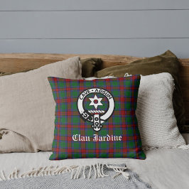 Almofada Clan Jardine Crest Crachá E Tartan