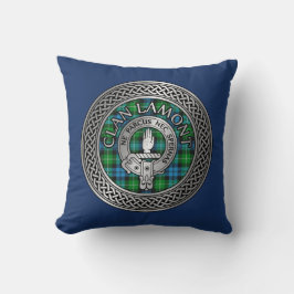 Almofada Clan Lamont Crest & Tartan Knot