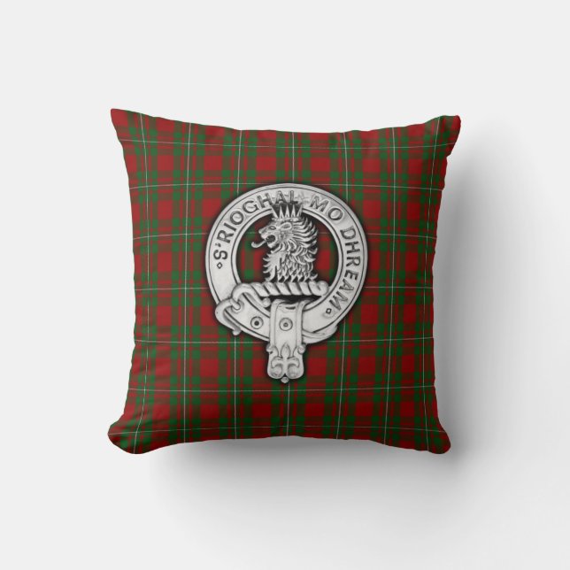 Almofada Clan MacGregor Crest & Tartan (Frente)