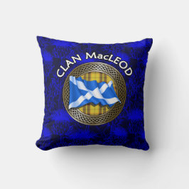 Almofada Clan MacLeod Tartan Knot & Flag