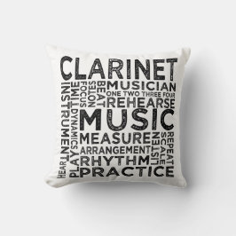Almofada Clarinet Typografia