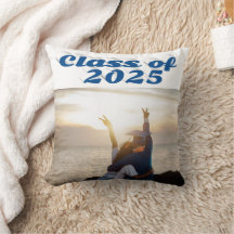 Classe de fotografia de graduação de texto azul-ma