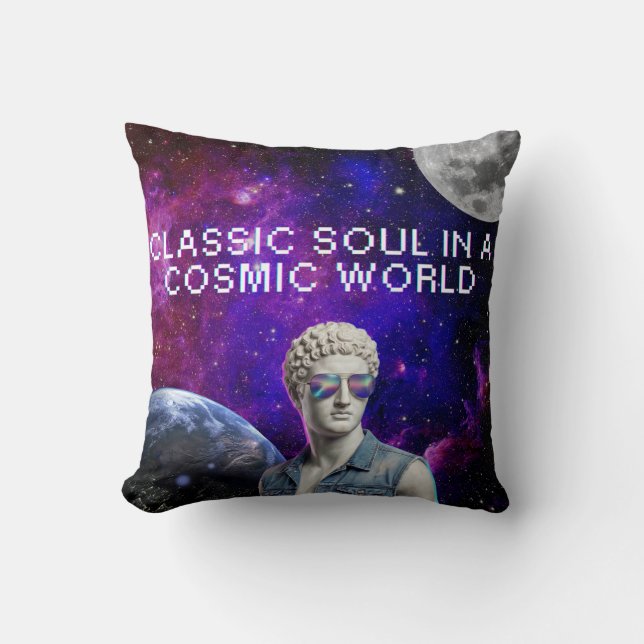 Almofada Classic soul in a cosmic world (Frente)