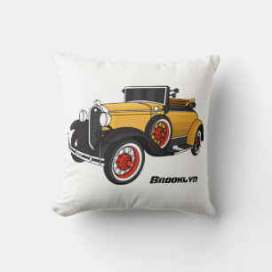 Almofada Classic yellow car 1931