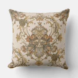 Almofada Clássico, Ornamento de Luxo, Bege Cinza Dourado