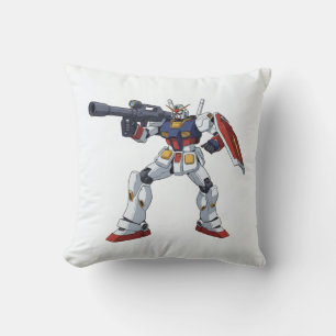 Almofada Clássico Retro RX-78-2 Gundam Mecha Anime Ilustraç