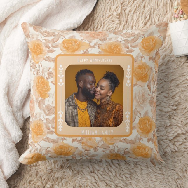 Almofada Classy Parents 2ND Anniversary Throw Pillow  (Cobertor)