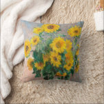 Almofada Claude Monet Buquê de Sunflower<br><div class="desc">Buquê de girassóis (1881) apresentada por Claude Monet</div>