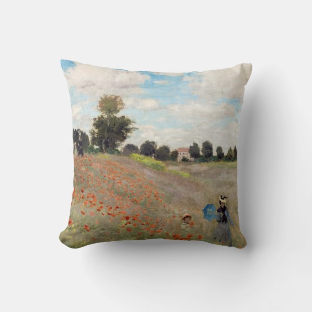 Almofada Claude Monet - Campo de Papoulas (Frente)