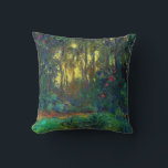 Almofada Claude Monet - Canto de um Pond com Lírios<br><div class="desc">Moin du bassin aux ninfheas / Canto de um Pond com Waterlily - Claude Monet,  Oil on Canvas,  1918</div>