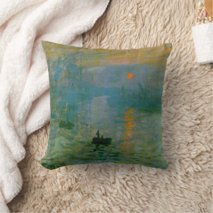 Almofada Claude Monet Impression Sunrise Fine Art Travessei