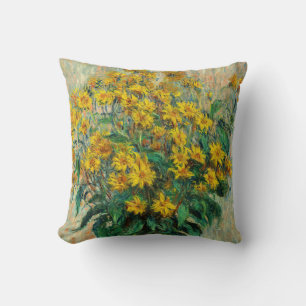 Almofada Claude Monet - Jerusalem Artichoke Flowers