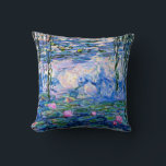 Almofada Claude Monet - Lírios Água, 1919<br><div class="desc">Monet painting of Water Lily,  1919,  travesseiro decorativo.</div>