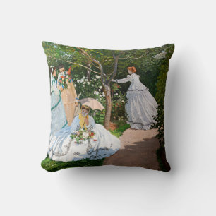 Almofada Claude Monet - Mulheres no Jardim
