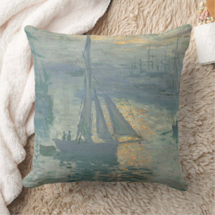 Almofada Claude Monet Nascer do Sol 1873 Velas Porto Arte